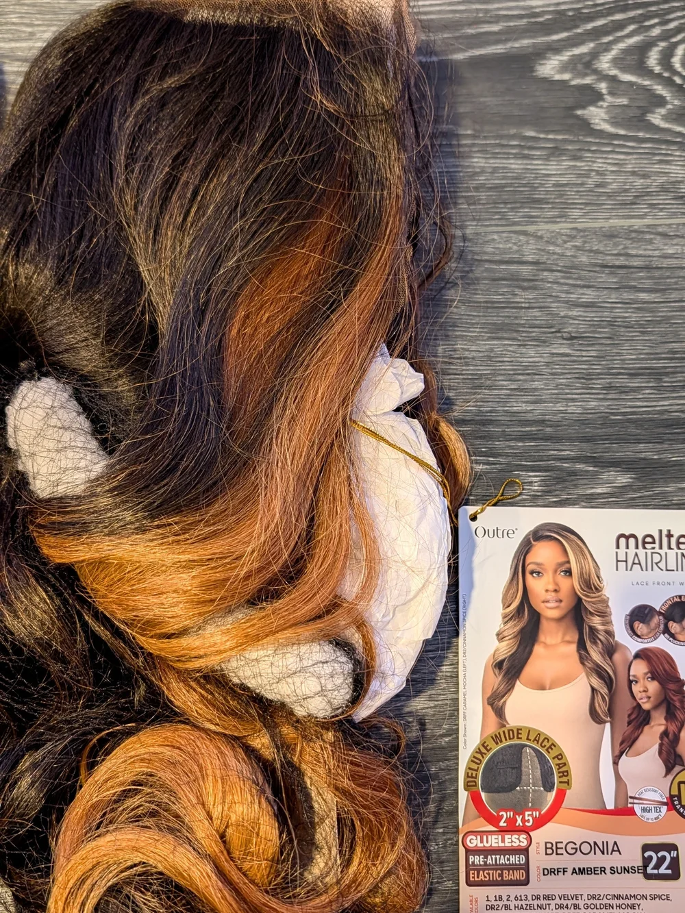 Outre Melted Hairline HD Lace Front Wig Deluxe Wide Lace Part Begonia